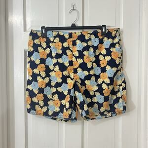 Pusser’s West Indies Men’s Swim Trunks MEDIUM Navy‎ Multi Floral